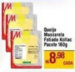 Max Atacadista Queijo Mussarela Fatiado Kollac Pacote oferta