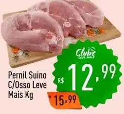 Supermercados Pague Menos Pernil Suino C/Osso Leve Mais oferta