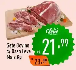 Supermercados Pague Menos Sete Bovino c/ Osso Leve Mais oferta