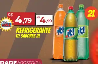 Rede Krill Refrigerante It! sabores oferta