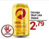 X Supermercados Cerveja Skol Lata oferta