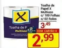 X Supermercados Toalha de Papel X Multiuso oferta