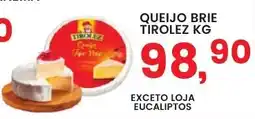 Federzoni Supermercados Queijo brie tirolez oferta