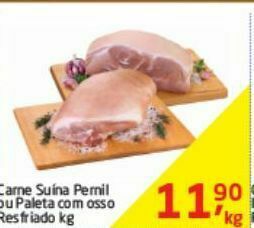Tenda Atacado Carne suína pernil ou paleta com osso resfriado kg oferta