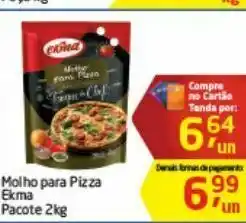 Tenda Atacado Molho de tomate para pizza elma oferta