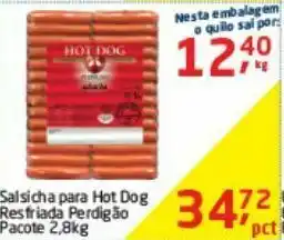 Tenda Atacado Salsicha para hot dog perdigão 2.8 kg oferta