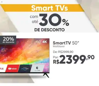 Casa e Vídeo Smart TV 50" oferta