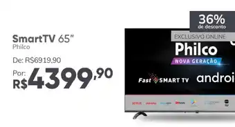 Casa e Vídeo Smart TV 65" oferta