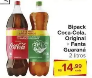 Carrefour Bipack Coca-Cola, Original + Fanta Guaraná oferta