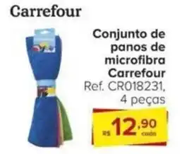 Conjunto de panos de microfibra Carrefour