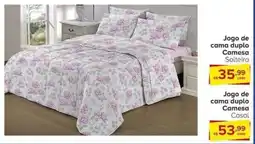 Carrefour Jogo de cama duplo Camesa Solteiro oferta