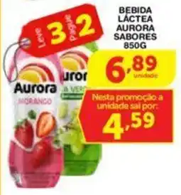 Roldão Bebida láctea aurora sabores oferta