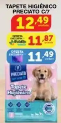 Roldão Tapete higiênico preciato oferta