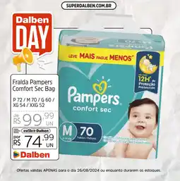 Supermercado Dalben Fralda Pampers Comfort Sec Bag oferta