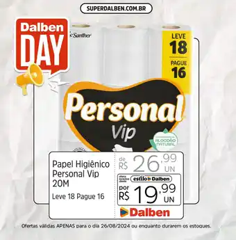 Supermercado Dalben Papel Higiênico Personal Vip 20M oferta