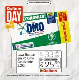 Supermercado Dalben Lava-Roupas em Pó Omo Sanitizante oferta