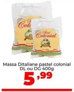 Massa Ditaliane pastel colonial DL ou DG