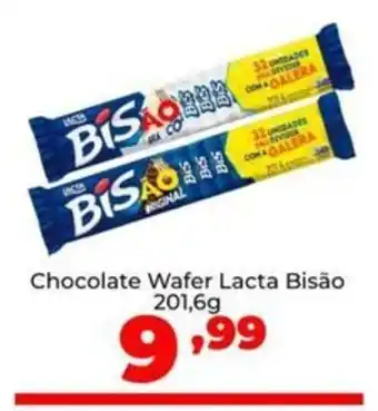 Super Nicolini Chocolate Wafer Lacta Bisão oferta