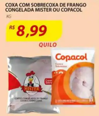 Assaí Atacadista Coxa com Sobrecoxa de Frango Congelada Mister ou Copacol 1kg oferta