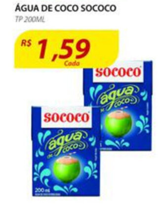 Assaí Atacadista Agua de Coco Sococo tp 200ml oferta