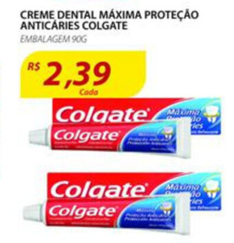 Assaí Atacadista Creme Dental Maxima Protecao Anticaries Colgate 90g oferta