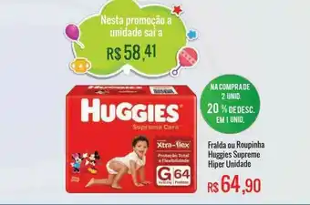 Mart Minas Fralda Ou Roupinha Huggies Supreme Hiper oferta