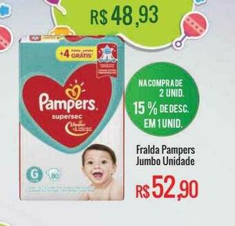 Mart Minas Fralda Pampers Jumbo oferta
