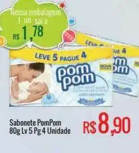 Mart Minas Sabonete Pompom Lv 5 Pg 4 80g oferta