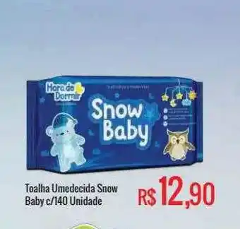 Mart Minas Toalha Umedecida Snow Baby c/140 unidade oferta