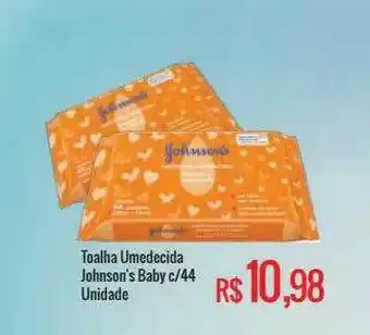 Toalha Umedecida Johnson's Baby c/44 unidade