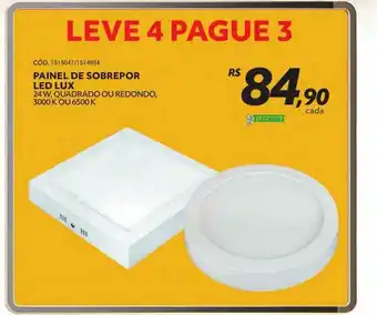 Painel De Sobrepor Led Lux
