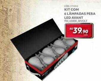 Telhanorte Kit Com 6 Lâmpadas Pera Led Avant oferta