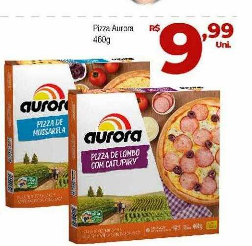 Pizza Aurora Sabores 460g oferta na Brasão Supermercados