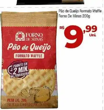 Brasão Supermercados Pão De Queijo Formato Waffle Forno De Minas 230g oferta