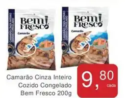 Camarão Cinza Inteiro Cozido Congelado Bem Fresco