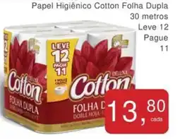 Papel Higiênico Cotton Folha Dupla