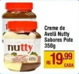 Max Atacadista Creme de Avelã Nutty Sabores Pote oferta