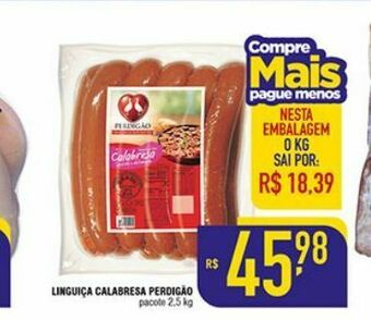 Mercantil Rodrigues Linguiça calabresa perdigão oferta