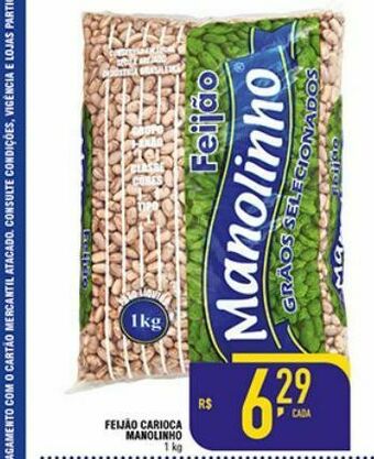 Mercantil Rodrigues Feijão carioca manolinho oferta