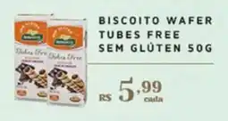 Biscoito wafer tubes free sem glúten