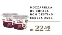 Mozzarella de búfala bom destino cereja