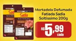 Empório Bahamas Mortadela Defumada Fatiada Sadia Soltíssimo oferta