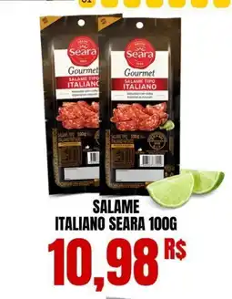 Mercadão Atacadista Salame italiano Seara oferta