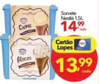 Lopes Supermercados Sorvete Nestle 1.5L oferta