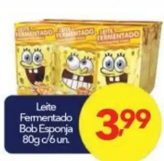 Lopes Supermercados Leite Fermentado Bob Esponja 80g c/6 un. oferta