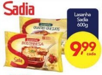 Lopes Supermercados Lasanha Sadia 600g oferta