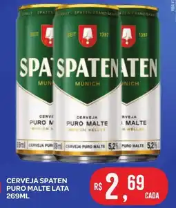 Atacadão Dia a Dia Cerveja spaten puro malte lata oferta