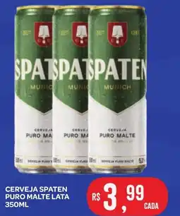 Atacadão Dia a Dia CERVEJA SPATEN PURO MALTE LATA oferta