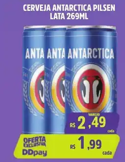 Cerveja antarctica pilsen lata