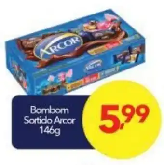 Lopes Supermercados Bombom Sortido Arcor 146g oferta